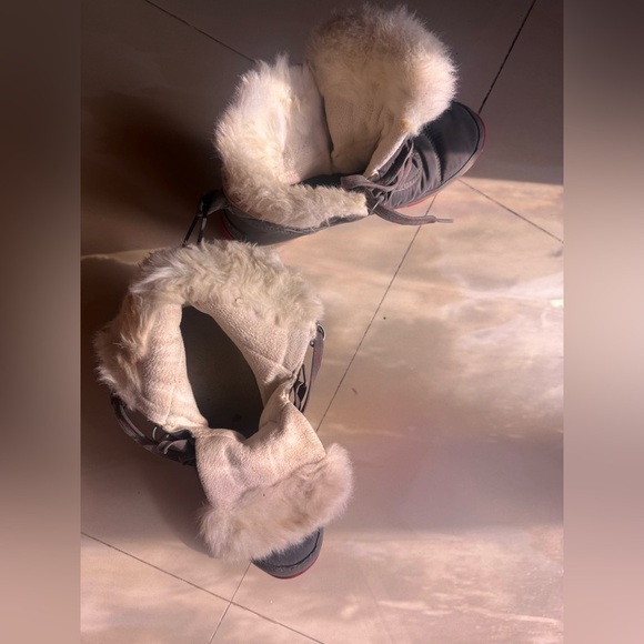 Sorel Whitney II Pink Grey Snow Water Proof Outdoor Hiking Rain Boots Size 10 - Picture 14 of 16